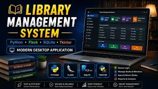 Library Management System Project in Python Flask SQLite Tkinter Full Source Code