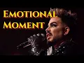 Lagu Emotionele Adam Lambert houdt tranen in en stopt concert