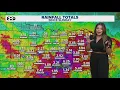 Rain falls heavily across North Texas adding to rainfall totals