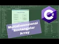 C - Multidimensional Rectangular Arrays