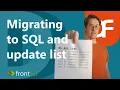 Migrate to SQL and update the list search