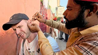 $1 Torture Ear Cleaning in India 🇮🇳