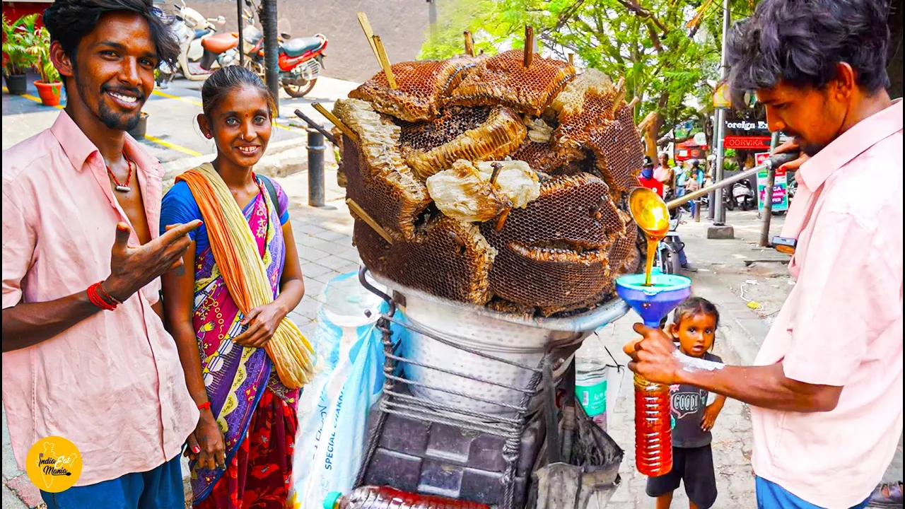 Bangalore Hardworking Man Selling Pure Wild Honey On His Bike Rs. 500/- Only l Karnataka Food