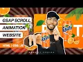 Creating Website with Scroll Animation using GSAP Scroll Trigger HTML CSS JS Tutorial