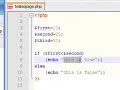 PHP Tutorial 4 If Else Statements