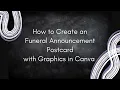 How to create a graphic postcard funeral obituary announcement Step by Step design guild in Canva