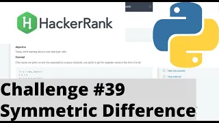 Hackerrank Python Challenge Symmetric Difference
