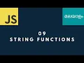String Functions JavaScript for Beginners in