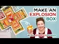 Easy Explosion Box Card Tutorial for the Cricut with free SVG file