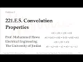 221 E 5 Convolution Properties