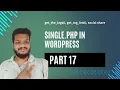 tags and social share in single php WordPress Theme Development Course