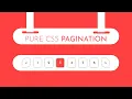 How to create the Pagination Using HTML and CSS