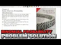 5 14 Binomial Distribution Exercise Solution of Probability Statistics by Walpole 9th Edition