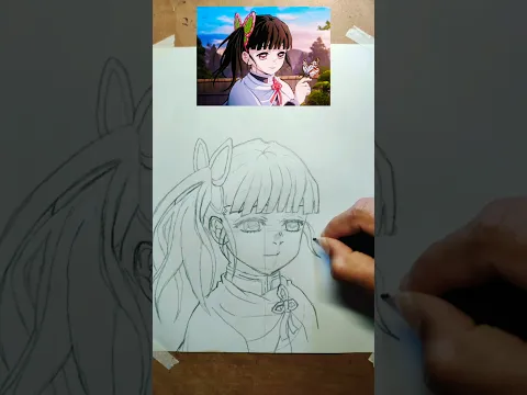 Cómo dibujar a Kanao de Demonslayer #drawing #kanao #demonslayer #draw