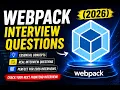 Explain Webpack - Perfect Interview Answer HMR Code Splitting Tree Shaking