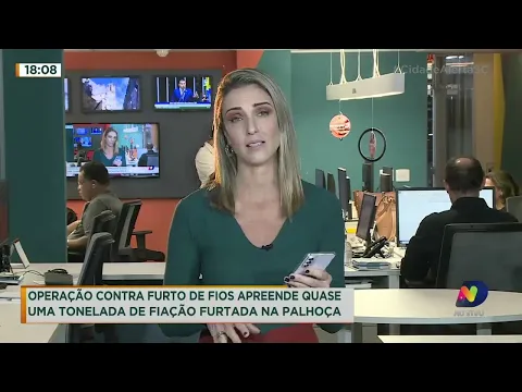 Operação apreende quase uma tonelada de fiação furtada na Palhoça