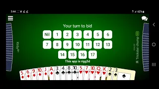 Ace high 1v1v1 30 for 75 chip game Trickster Spades