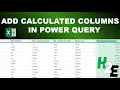 How to Add Calculated Column in Power Query