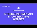 Integrating Snipcart into an existing website