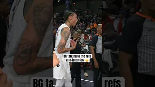 Brittney Griner apologizing to the broadcast team