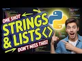 Python Unit-5 STRINGS LISTS ONE SHOT for GTU EXAM