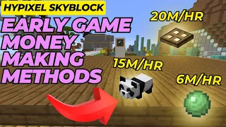 INSANE Early Game Money Methods in Hypixel Skyblock Fast coins