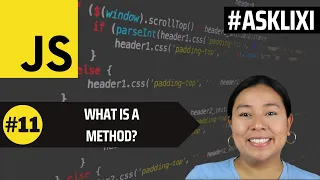 Chapter 11 Javascript Tutorial - What is a Method