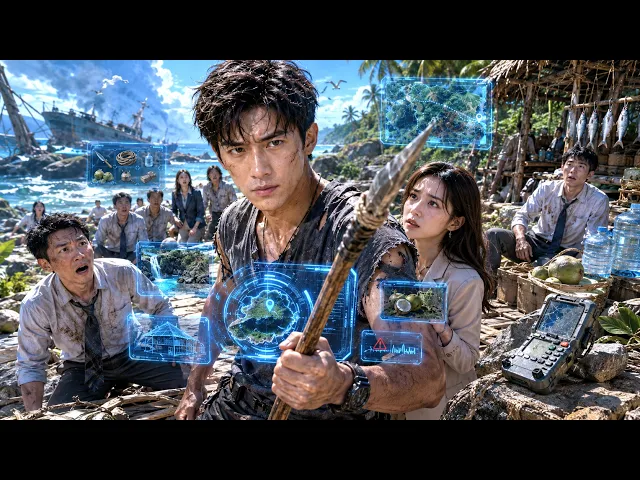 團建遭遇海嘯流落荒島？誰都沒想到曾經的底層牛馬，竟然是退役老兵！小伙靠全知系統翻身，直接成了荒島唯一的王