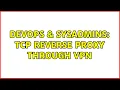 DevOps SysAdmins TCP Reverse Proxy through VPN 2 Solutions