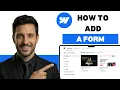 How to Add a Form to Webflow Website full guide