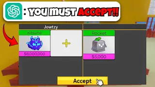I Let AI Control My Trades In Blox Fruits