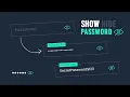 Show Hide Password with Floating Input Placeholder Text Animation Html CSS Javascript