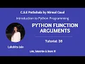 Python Function Arguments Tutorial 38