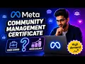 Meta Community Management Certificate Review Career Roadmap