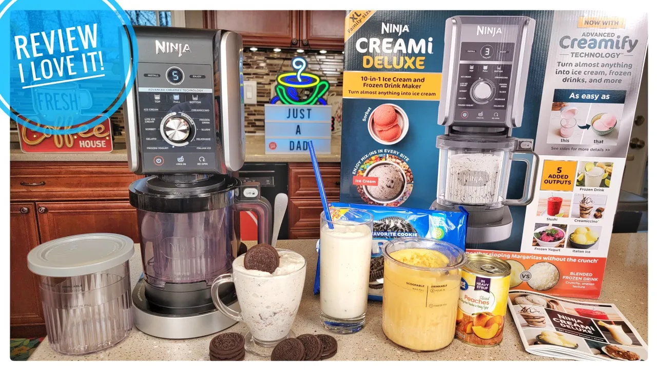 Ninja CREAMi Deluxe NC501 Ice Cream & Frozen Drink Maker REVIEW    I LOVE IT!!!!!