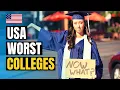 Top 20 Worst Colleges in America in 2026