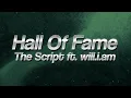 The Script - Hall Of Fame ft. will.i.am 🌟 (Lyrics)