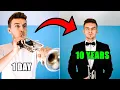 Download Lagu 1 Day Vs 10 Years of Playing Trumpet 🎺