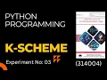 PYTHON PROGRAMMING msbte PRACTICAL NO 03 manual msbte python manual answers