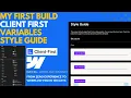 Building Webflow Client-First Portfolio Template - Variables Style Guide PART 1