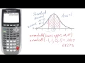 Normal Distribution with the normalcdf Function on a TI 83 84