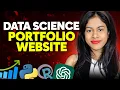How to Build a Data Science Portfolio Website with ChatGPT for FREE Complete Tutorial Course