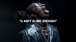 young thug u aint slime enough ft karlae u0026 duke official visualizer 