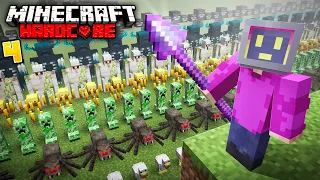 I Killed EVERY Mob In Minecraft Hardcore With The SPEAR!