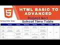 HTML Basic to Advanced - Project No 01