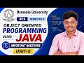 Exam Tomorrow Revise OOP Using JAVA Unit-II in One Shot OU BCA Semester-II