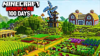 I Spent 100 Days Building The Ultimate Cosy Farm in Minecraft!
