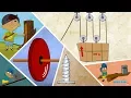 Pulley Wheel Lever and More Simple Machines - Science for Kids Educational s by Mocomi