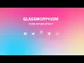 Glassmorphism Social Media Icon Shiny Hover Effects