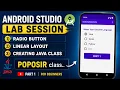 Radio Button Linear Layout Creating Java Class Android Studio Lab Session Part 1